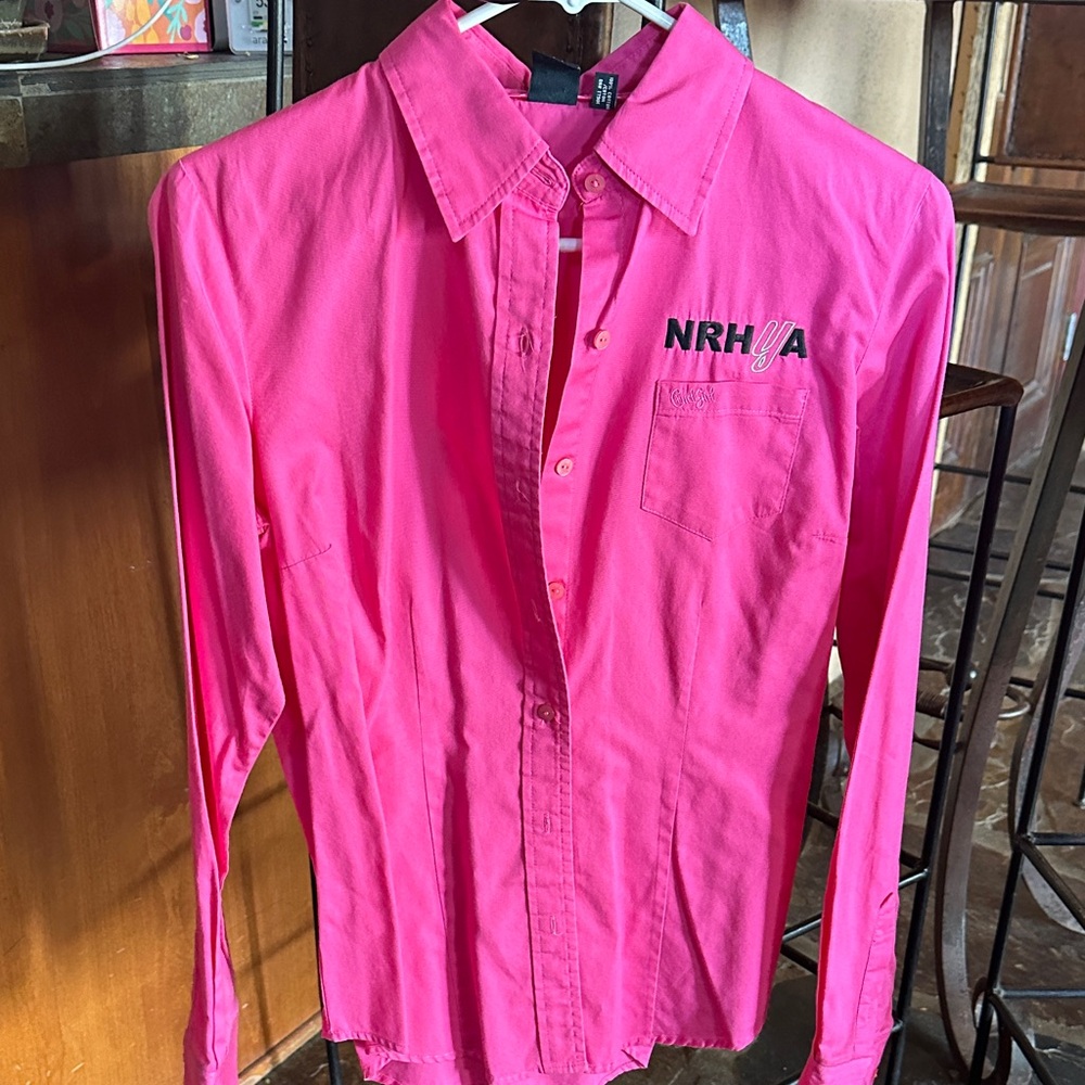 Cruel Girl Hot Pink Button-Up Shirt